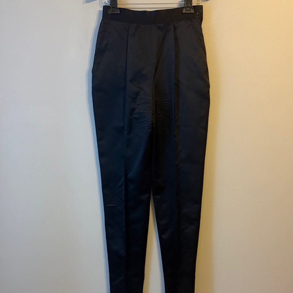 Gianfranco Ferre  Black Silk Pants.  Size 38/2 USA